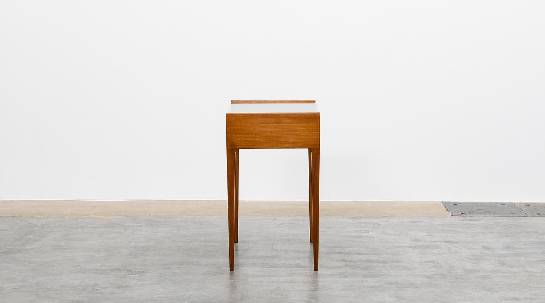 Mid-Century Modern 1950s Brown Cherrywood Console by Gio Ponti 'a' For Sale