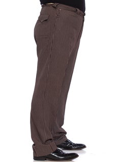 1950S Brown & Grey Wool/Cotton Rare Men's H Bar C Victorian Gunslinger Western