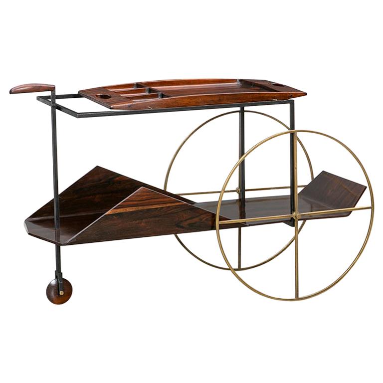 Jorge Zalszupin bar cart, 1959