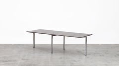 1950s Brown Marble Sofa Table by Hans Kaufeld