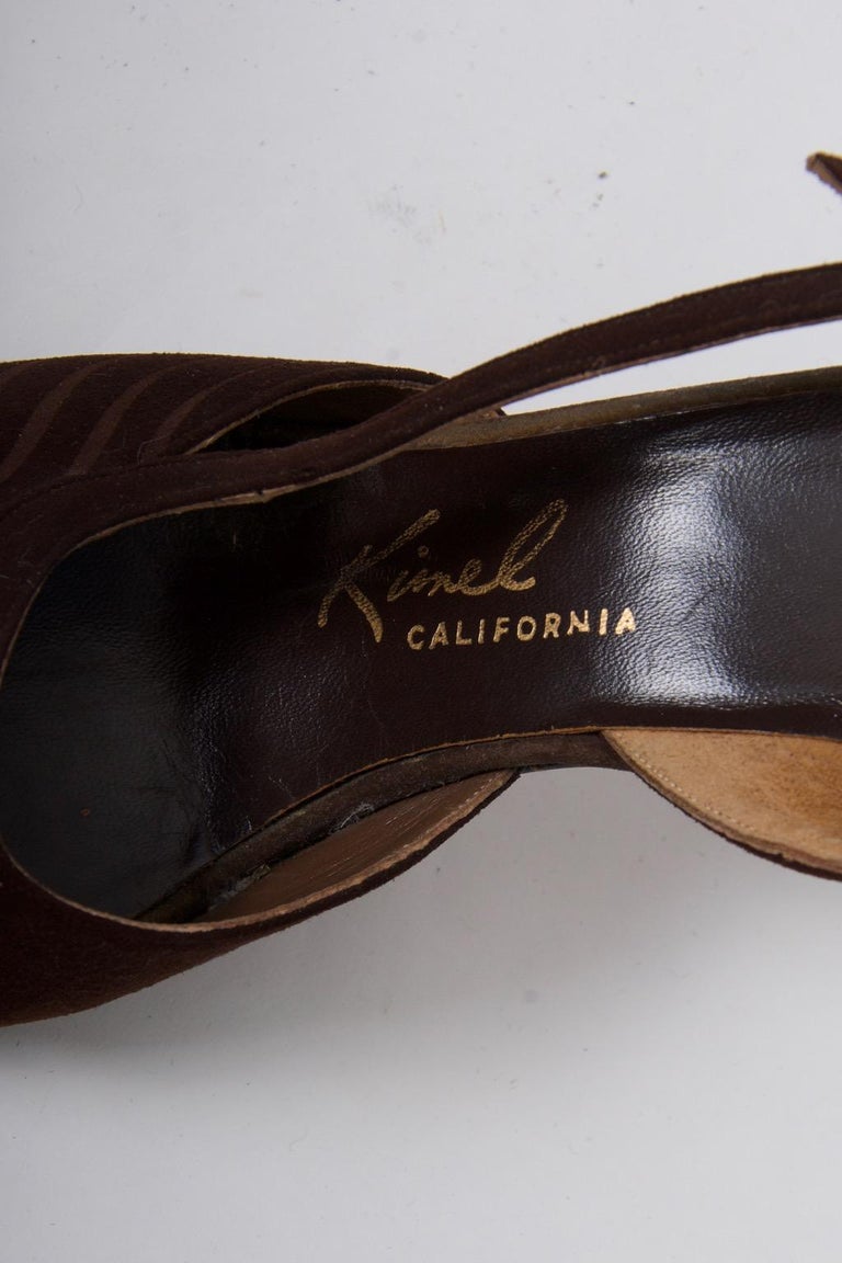 1950s Brown Suede Handbag And Shoes For Sale At 1stdibs