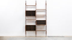 1950s Brown Teak and Aluminum Library by Franco Albini 'g'