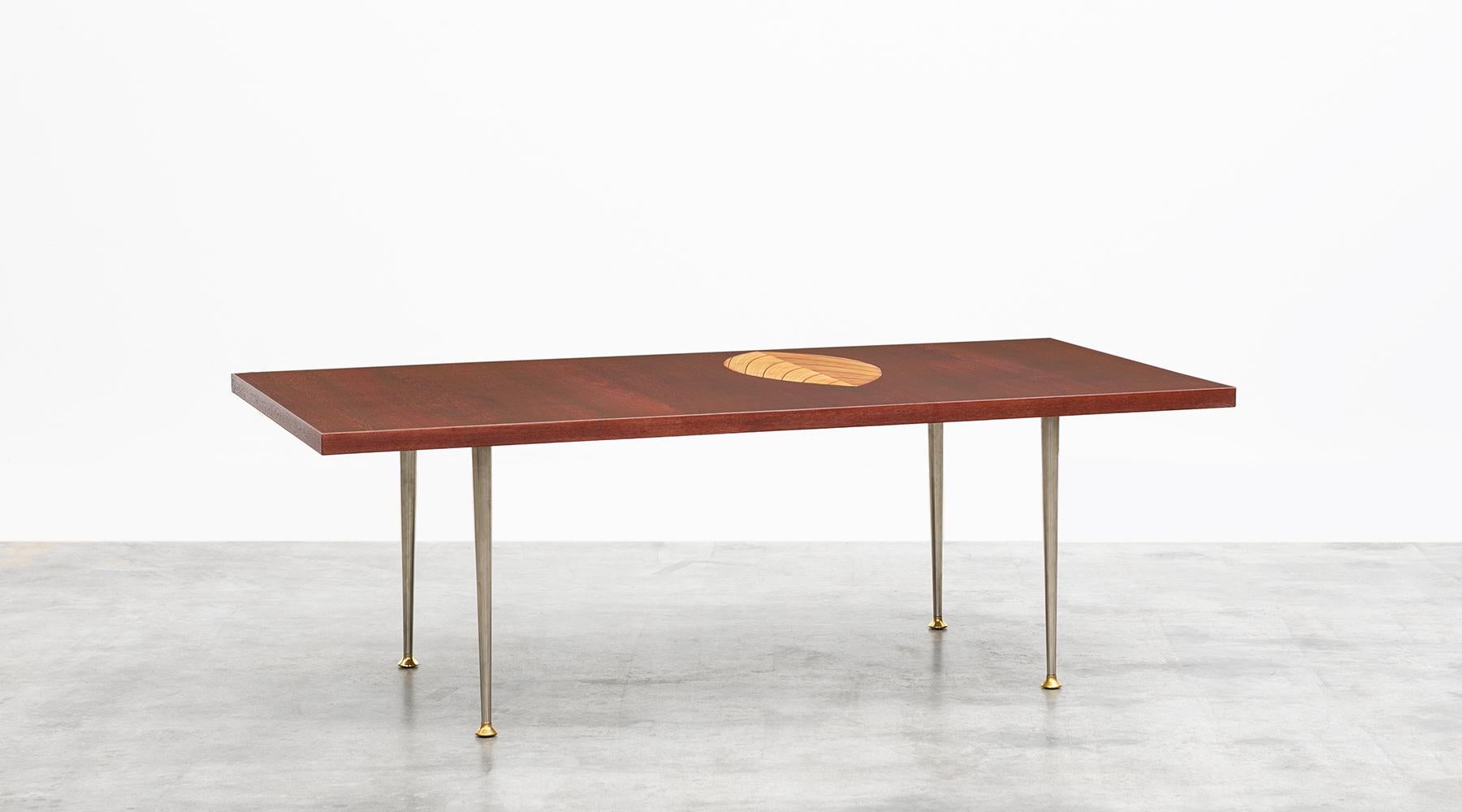 Mid-20th Century 1950s Brown Wooden Coffee Table by Tapio Wirkkala 'c' For Sale