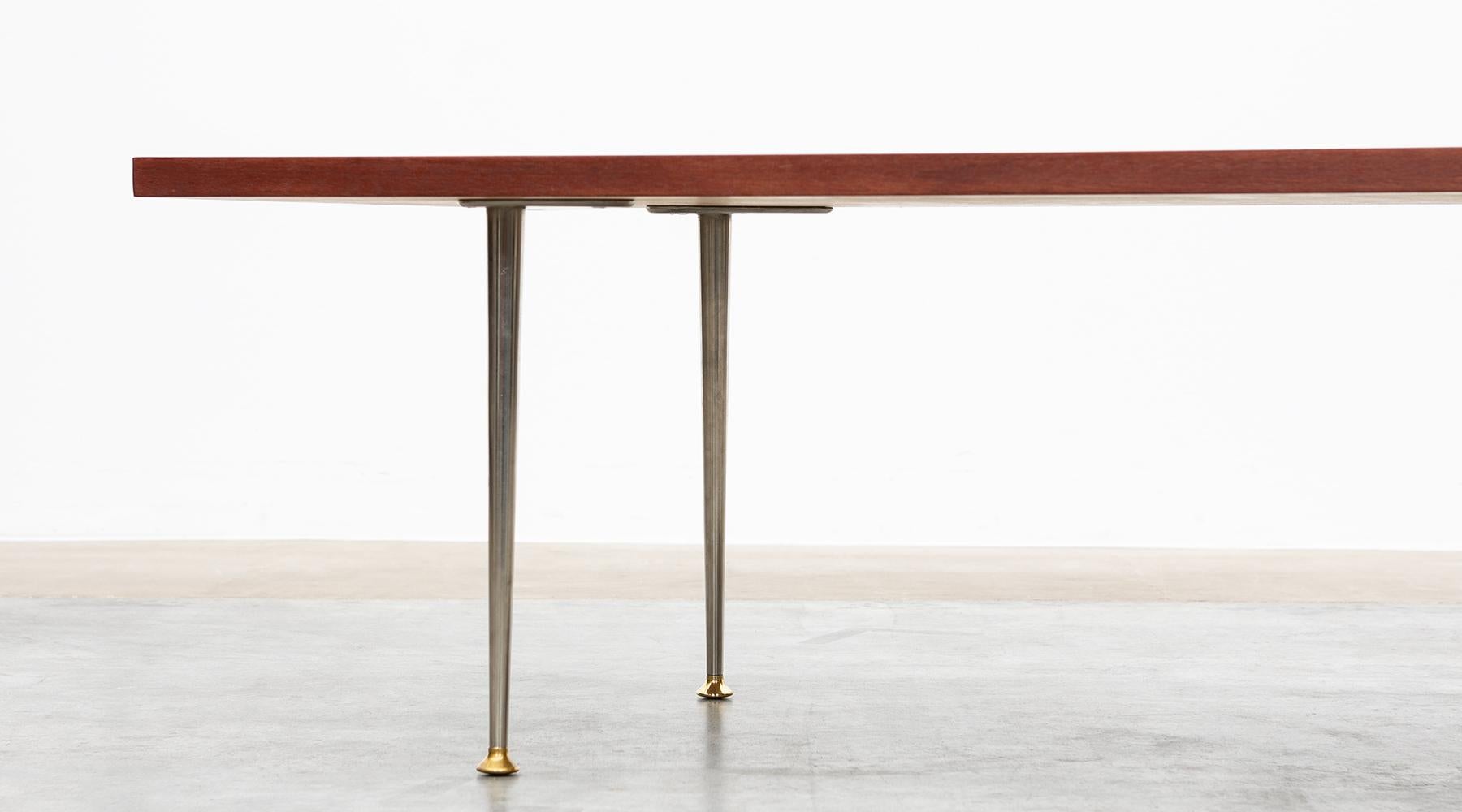 1950s Brown Wooden Coffee Table by Tapio Wirkkala 'c' For Sale 1