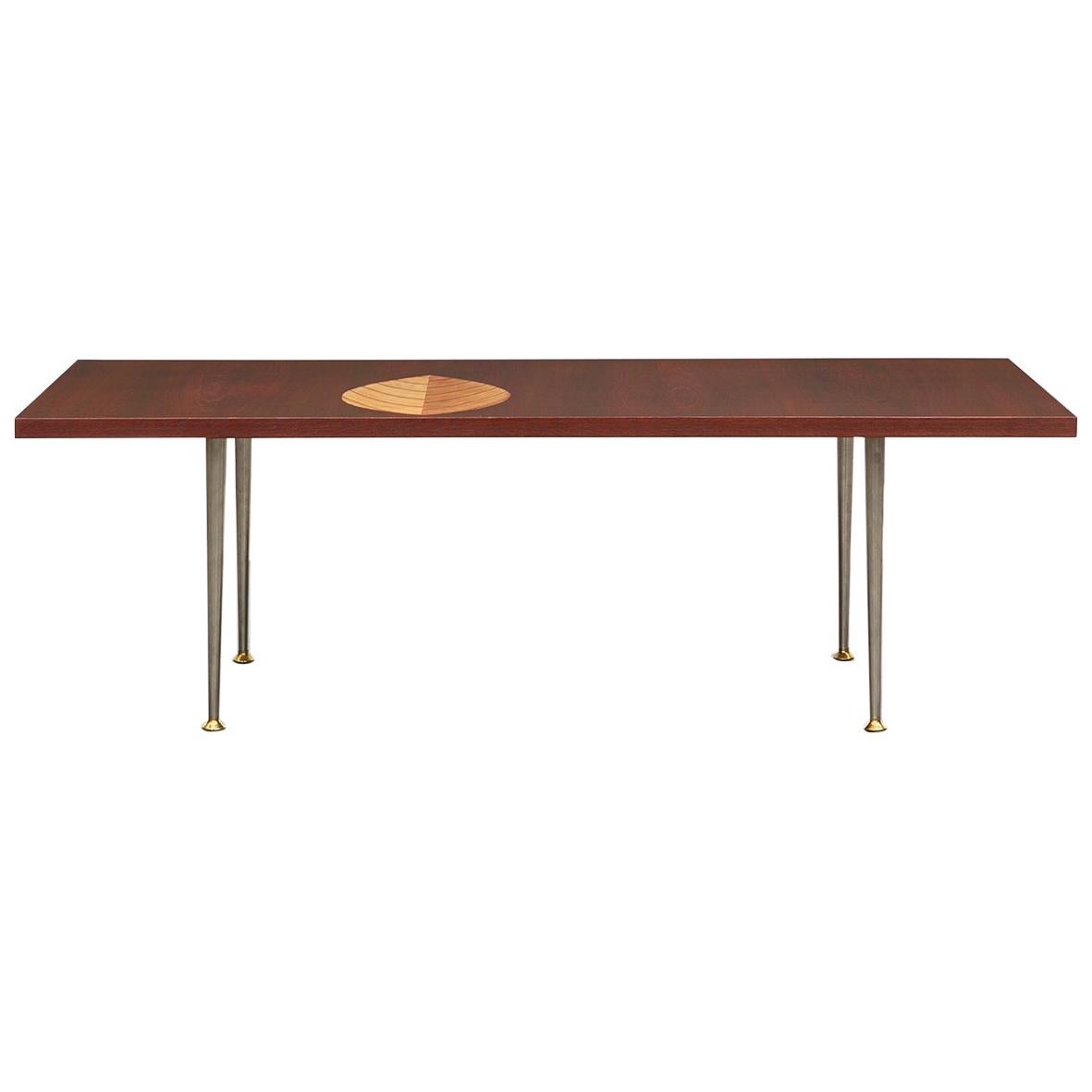 1950s Brown Wooden Coffee Table by Tapio Wirkkala 'c' For Sale