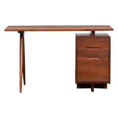1950s Brown Wooden Desk by George Nakashima 'c'