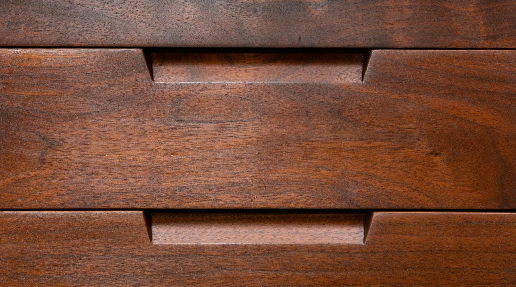 Walnut 1950s Brown Wooden Desk by George Nakashima 'e'