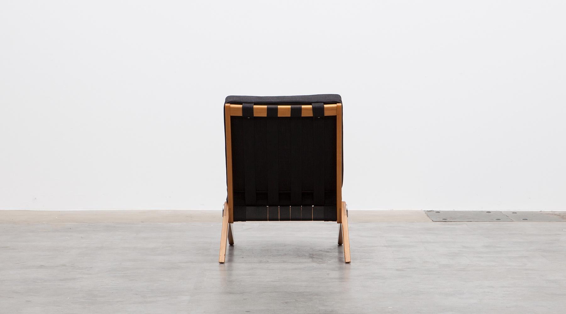 1950s Brown Wooden Easy Chairs by Pierre Jeanneret 4