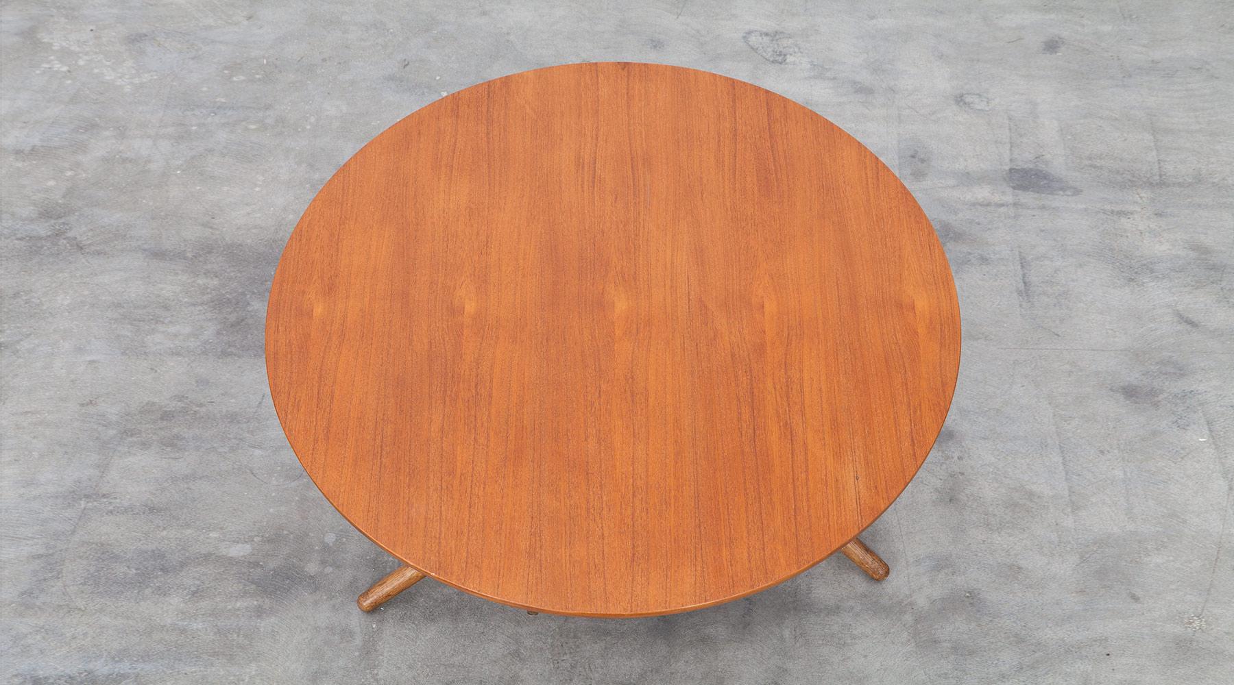 Mid-Century Modern 1950s Brown Wooden Eat and Tea Table by Jürg Bally 'k'