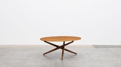 1950s Brown Wooden Eat and Tea Table by Jürg Bally 'm'