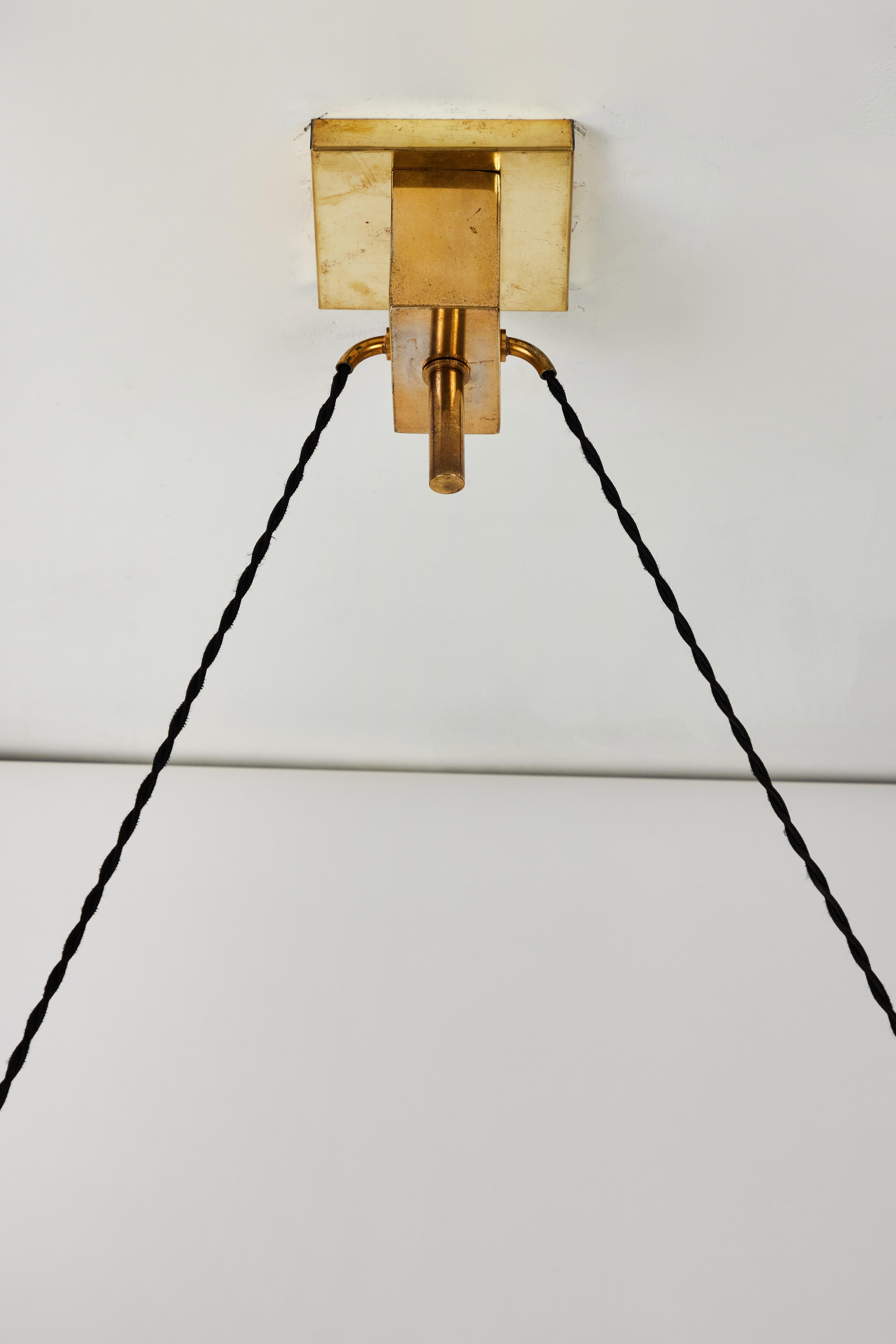 1950s Bruno Chiarini Double Pendant Suspension Lamp for Stilnovo 2