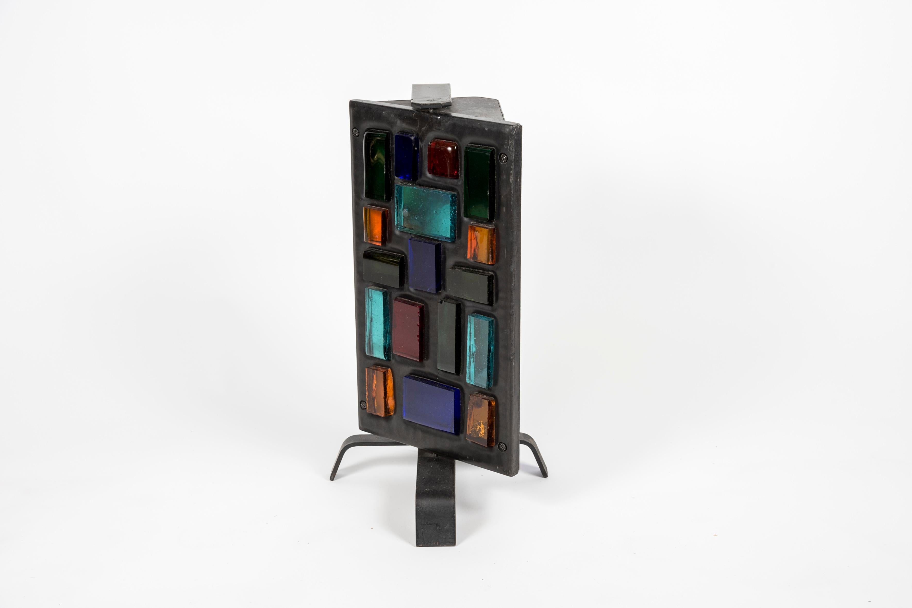 1950s Brutalist Lamp by In Good Condition For Sale In Bois-Colombes, FR