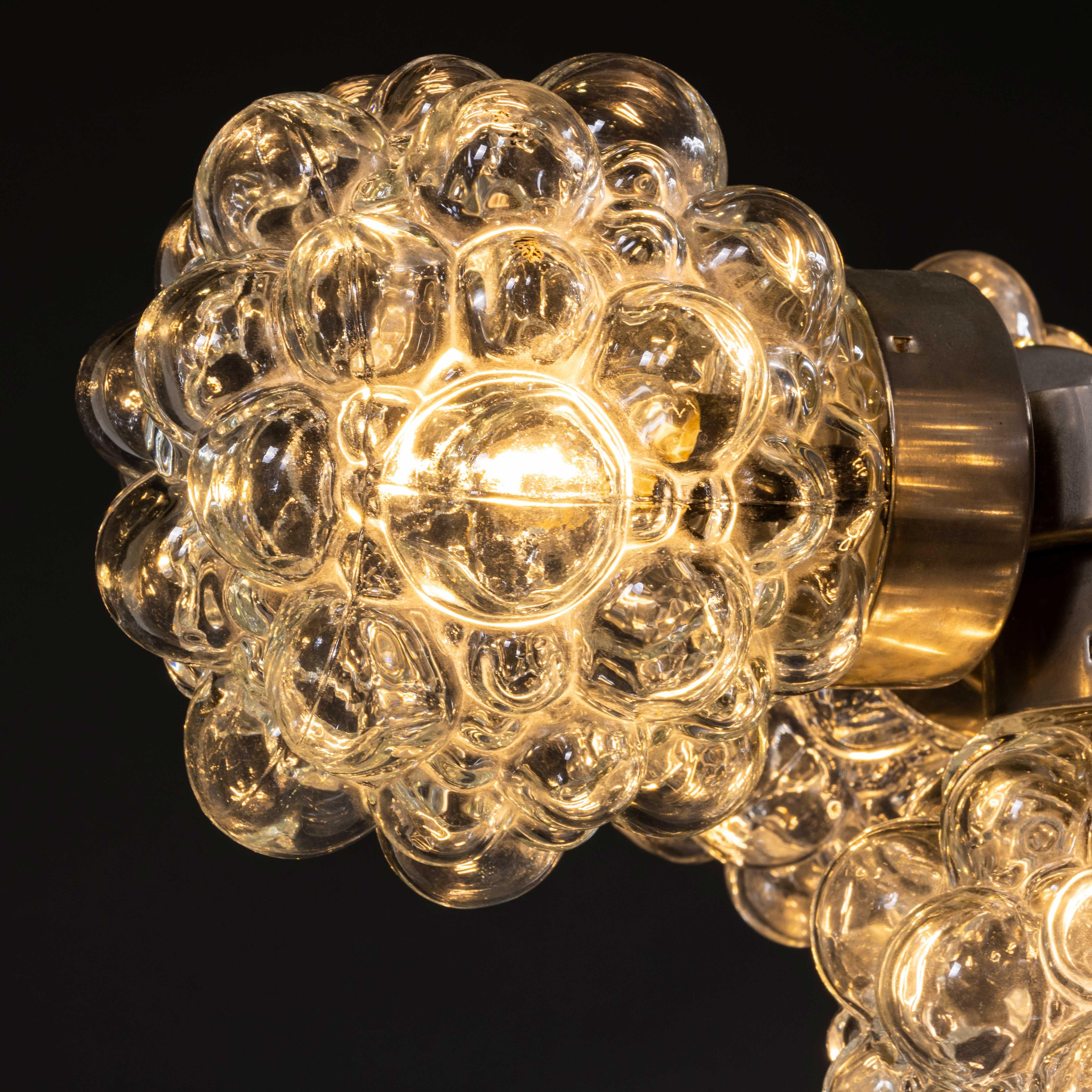 1950's Bubble Cluster Glass Pendant Lamps For Sale 5