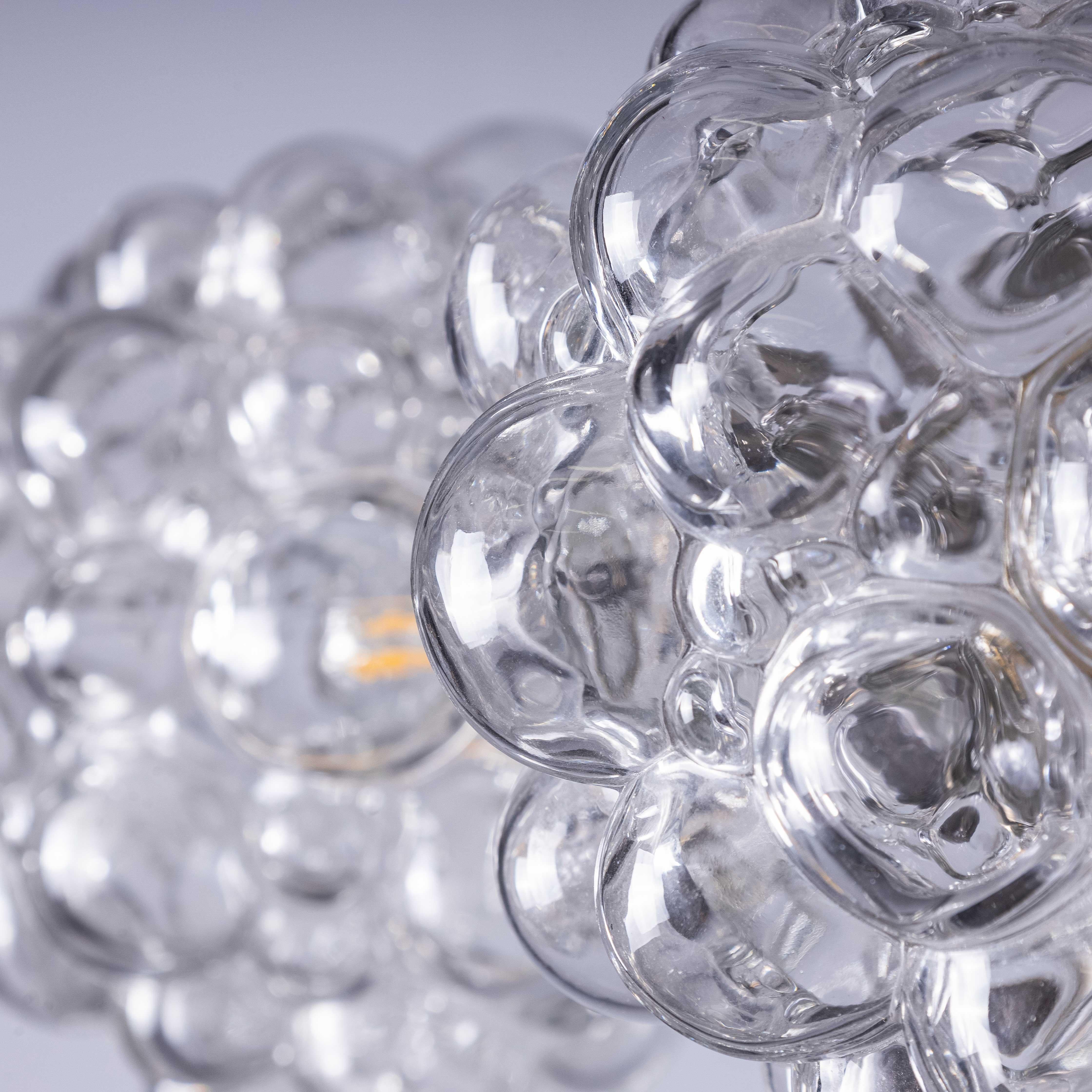 1950's Bubble Cluster Glass Pendant Lamps For Sale 1