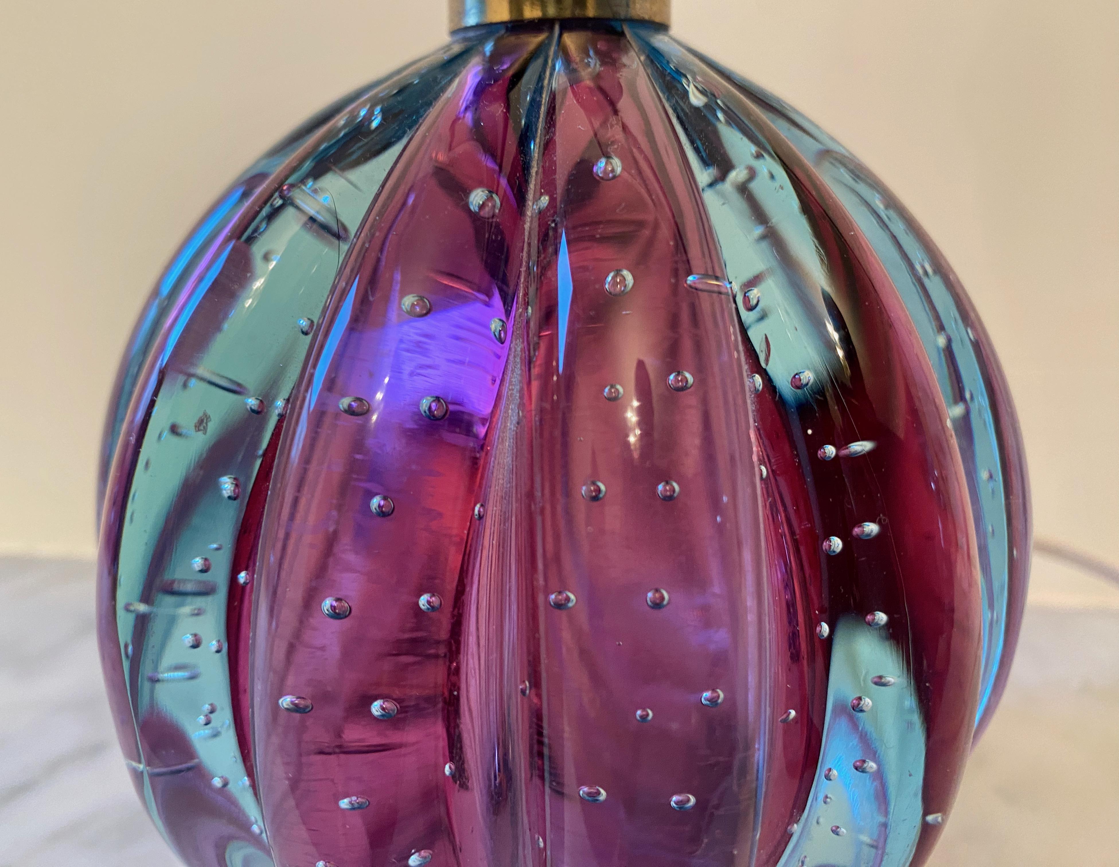 1950s Bullicante Murano Glass Lamp by Archimede Seguso 4