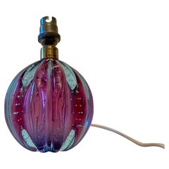 1950s Bullicante Murano Glass Lamp by Archimede Seguso