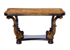 1950s Burr Walnut and Birch Coffee Table