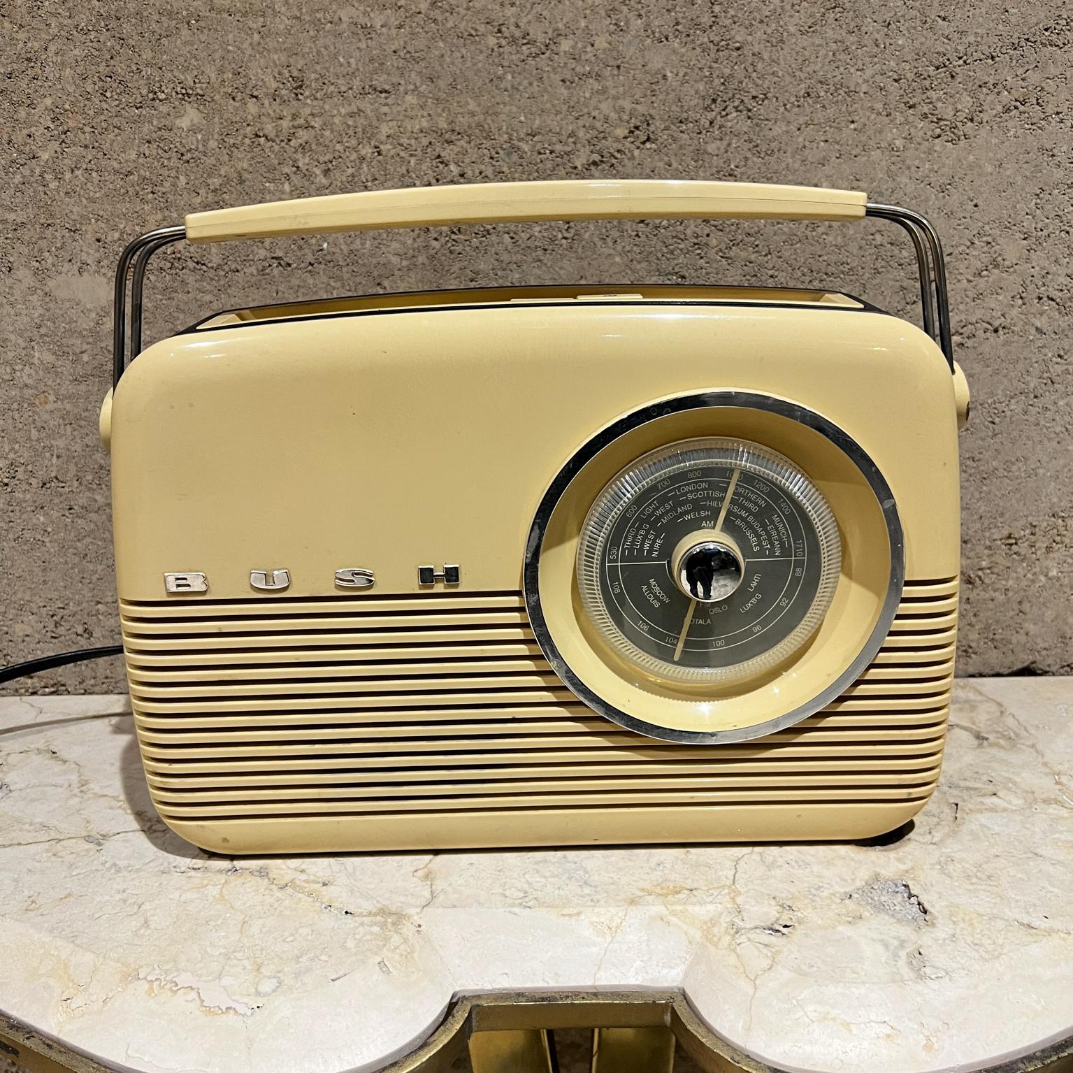 AMBIANIC presents
1950s Bush Transistor AM FM Radio
The TR82 series of Bush radios have become a design classic.
The design was by Ogle Design founded by David Ogle 1954.
brand has existed since the 1930s and originated as a London-based