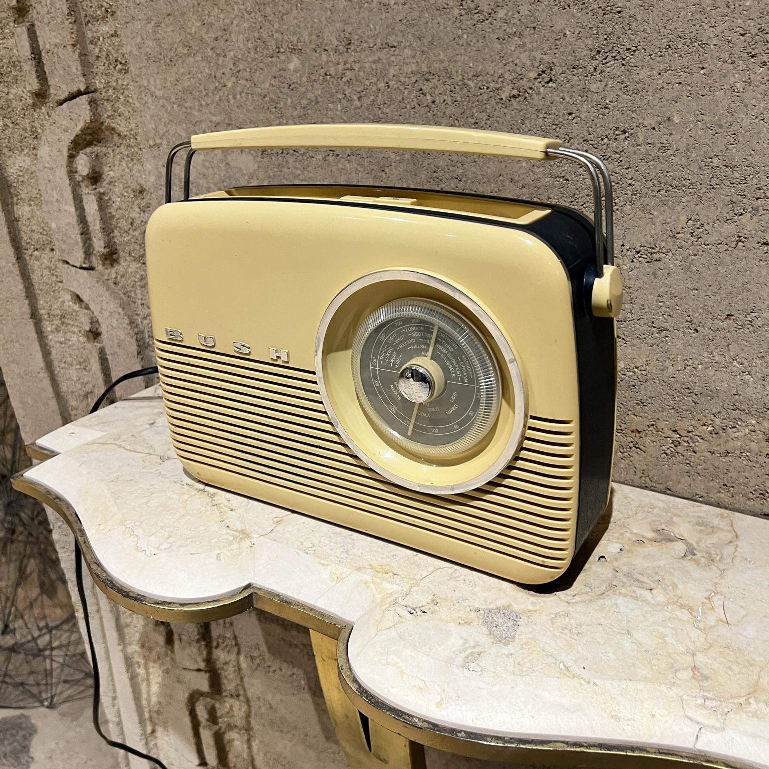 Mid-Century Modern 1950s Bush Portable Transistor AM FM Radio