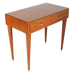 1950s by Cantù Two Drowers Desk Writing Tables or Vanity Gio Ponti Attributed