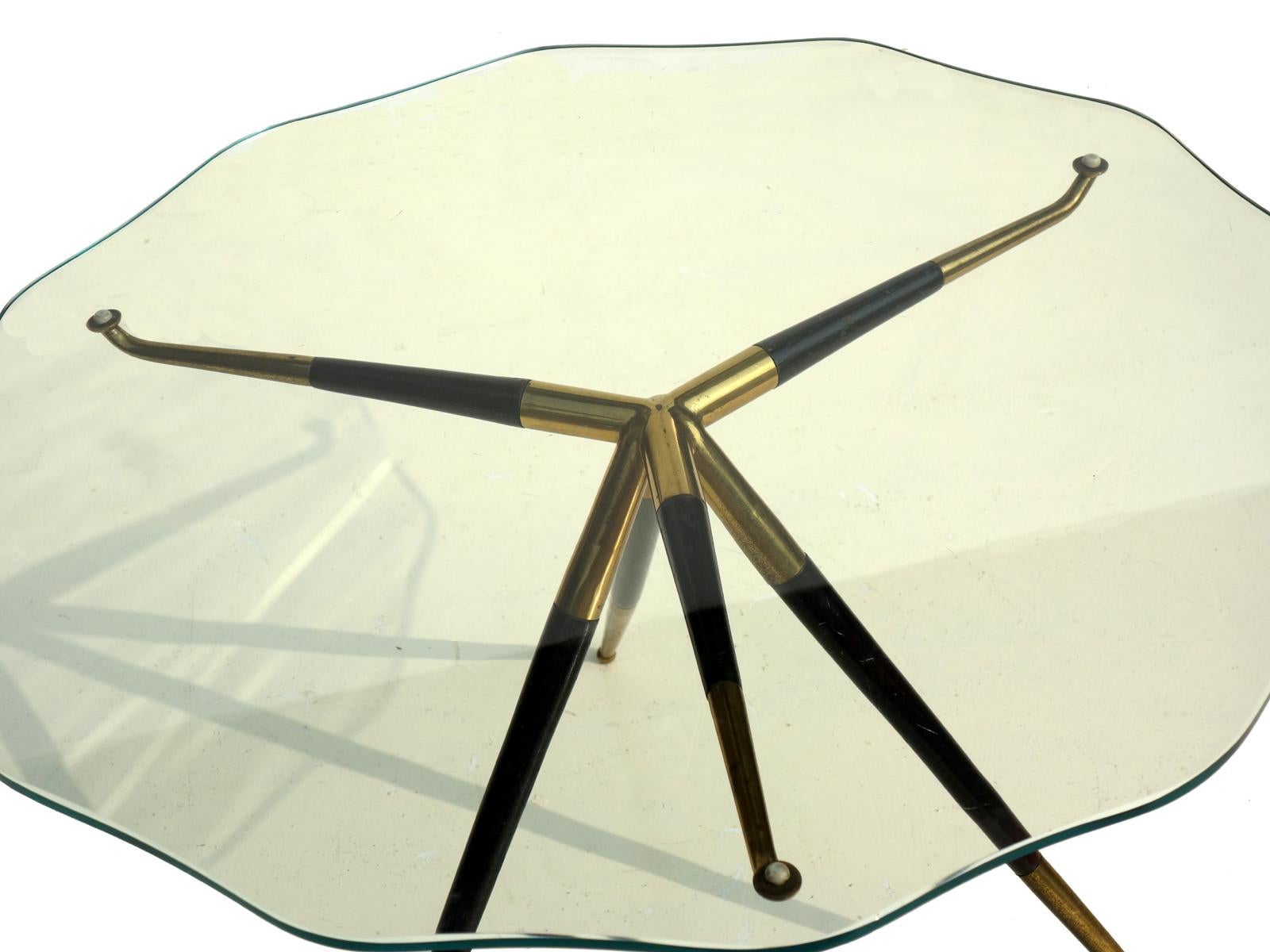 Mid-Century Modern 1950s by Cesare Lacca Italian Design Midcentury Coffee Table For Sale