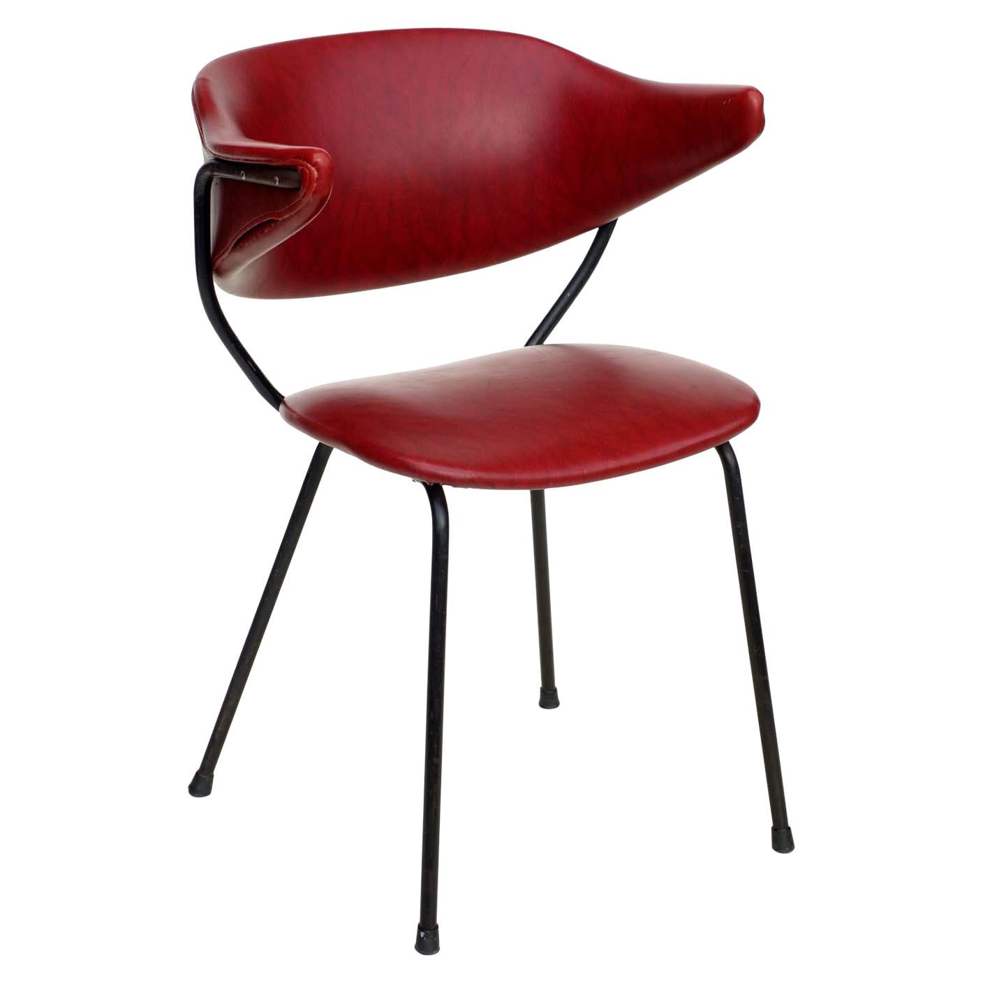 1950s by Gastone Rinaldi for RIMA Midcentury Italian Design Chair