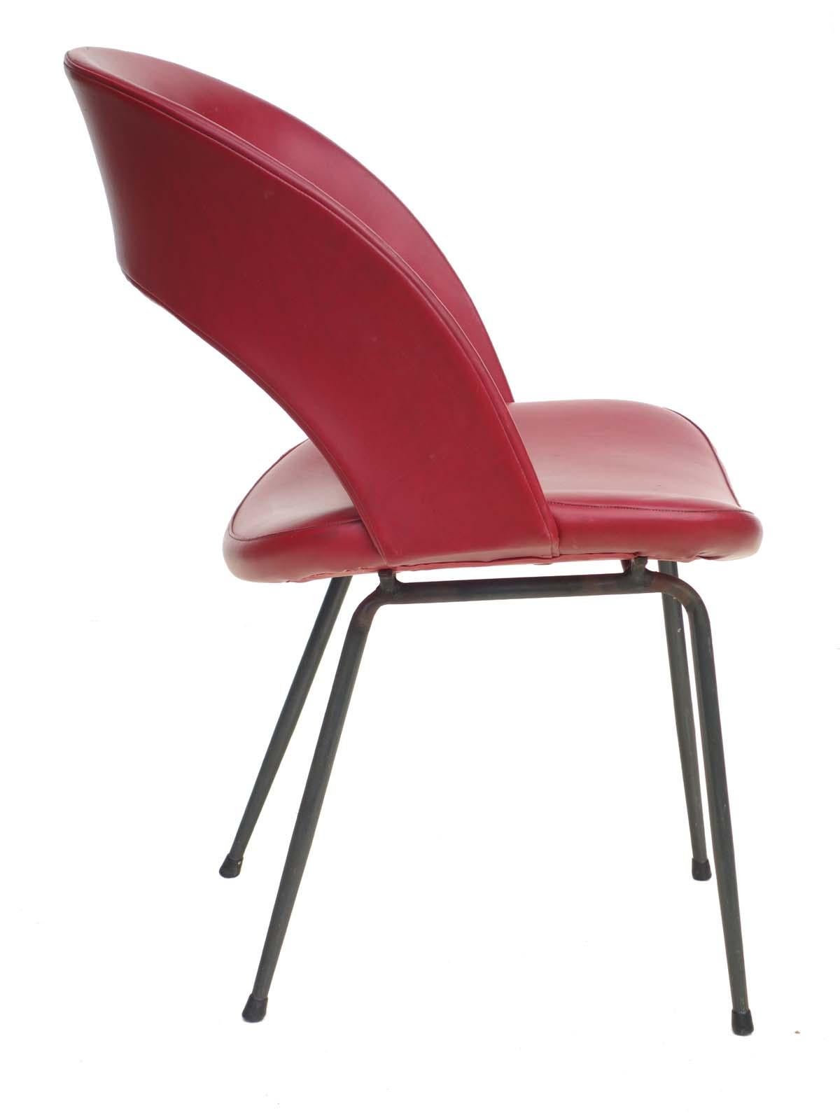 Milieu du XXe siècle Ensemble de deux chaises design italiennes du milieu du siècle dernier de Gastone Rinaldi pour RIMA, années 1950 en vente