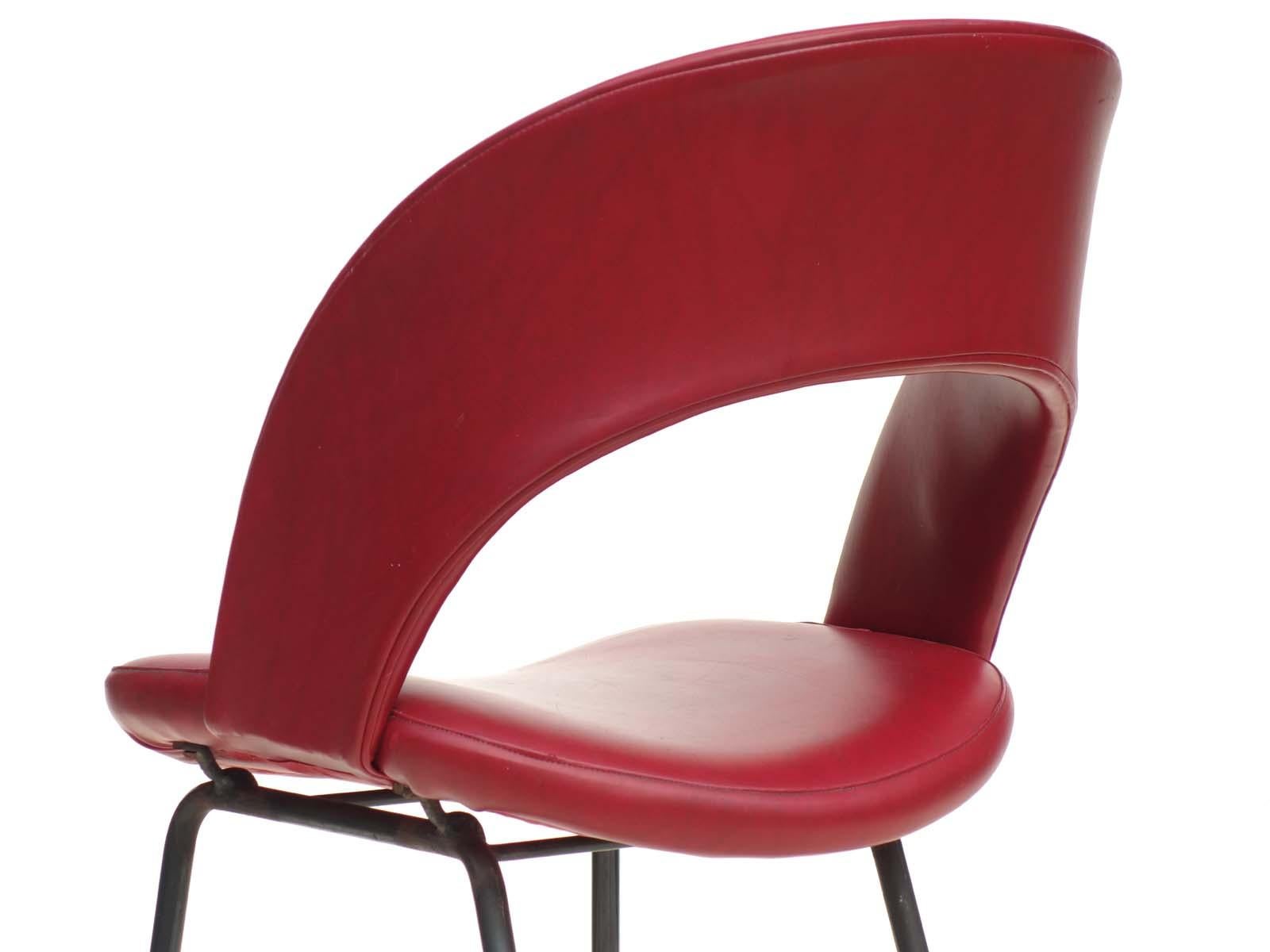 1950s by Gastone Rinaldi for RIMA Midcentury Italian Design Chair Set of 2 In Excellent Condition For Sale In Brescia, IT