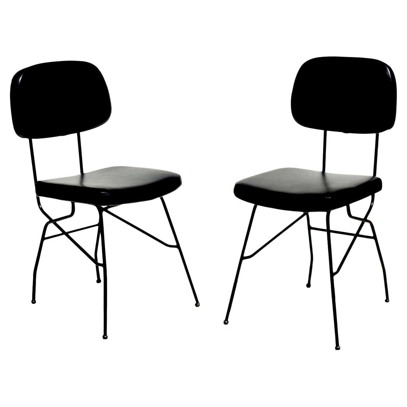 1950s by Gastone Rinaldi for RIMA Midcentury Italian Design Pair of Chair