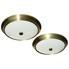 1950 by Lumi Milano Design Italiano Midcentury Coppia di lampade ad incasso