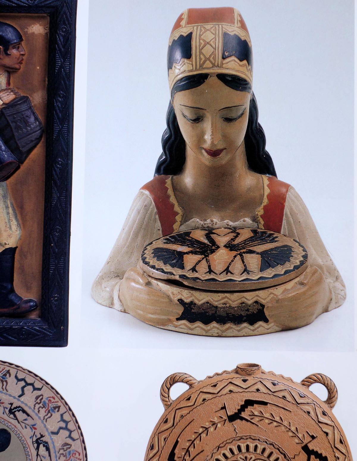 1950s by Paolo Loddo Dorgali Sardinia Italian Midcentury Ceramic Figure For Sale 3