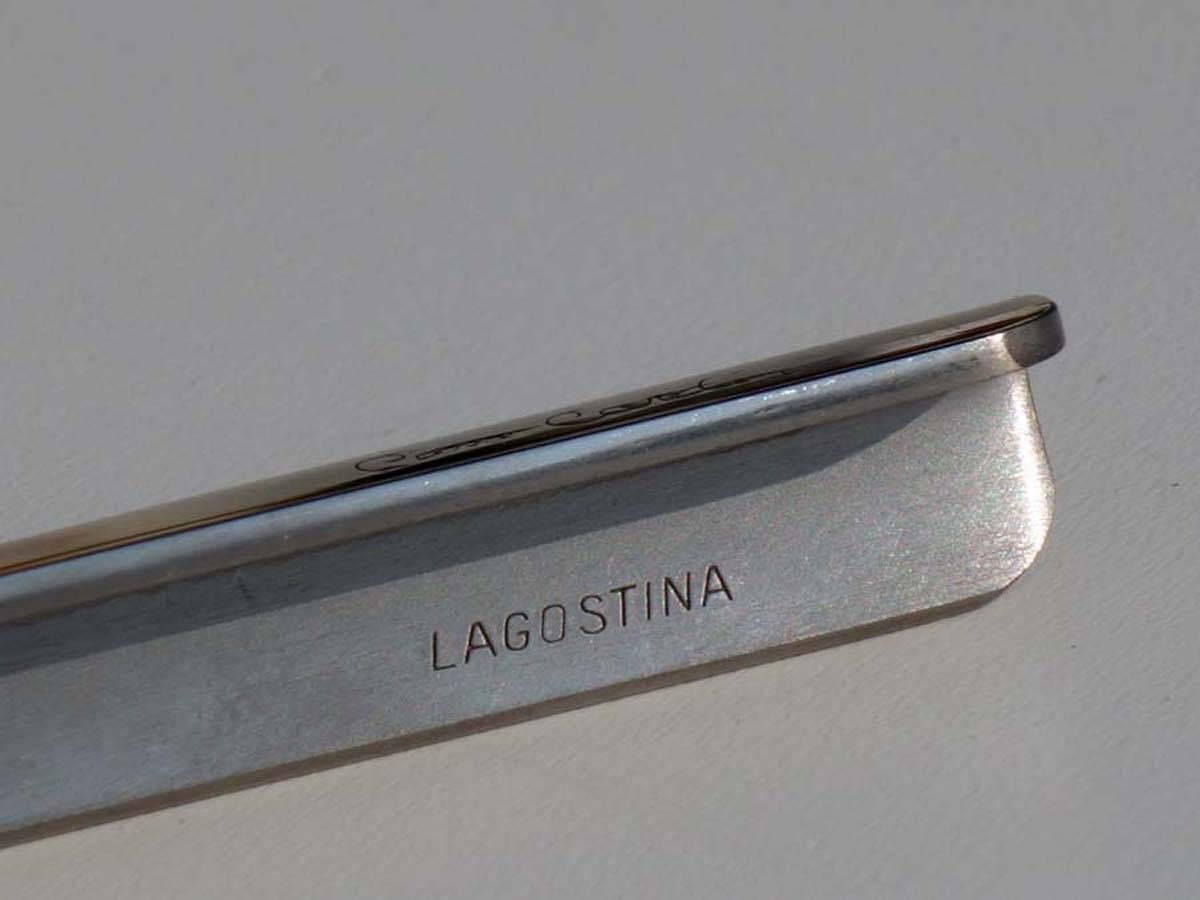 1950s by Pierre Cardin for Lagostina Design Midcentury Cutlery Flatware In Excellent Condition In Brescia, IT