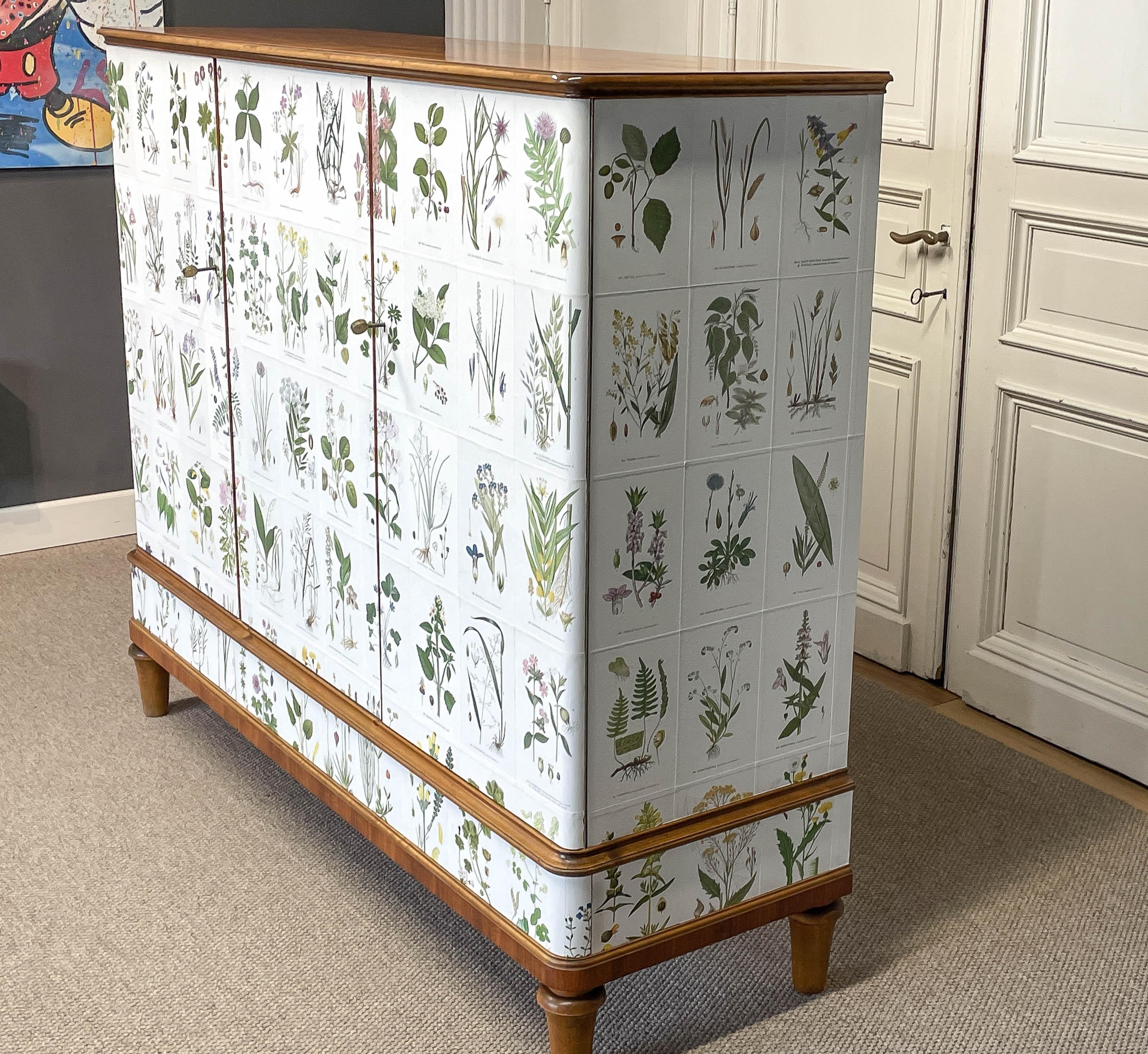 Mid-20th Century 1950s, Cabinet/Buffet 'Nordens Flora' by Carl Axel Magnus Lindman For Sale