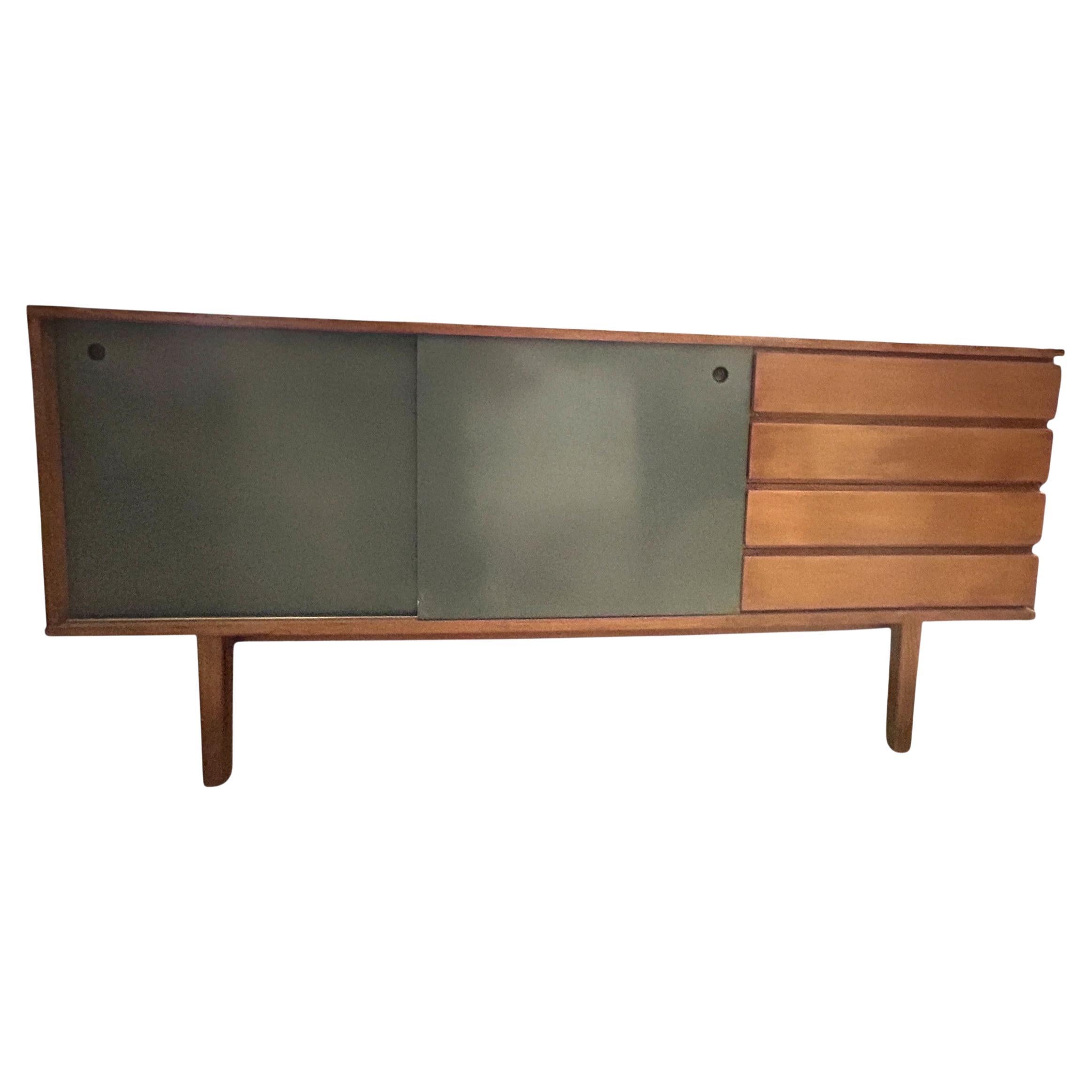 Mid-Century Modern Sideboard by Pierre Guariche, Ash Wood, 1955 For Sale
