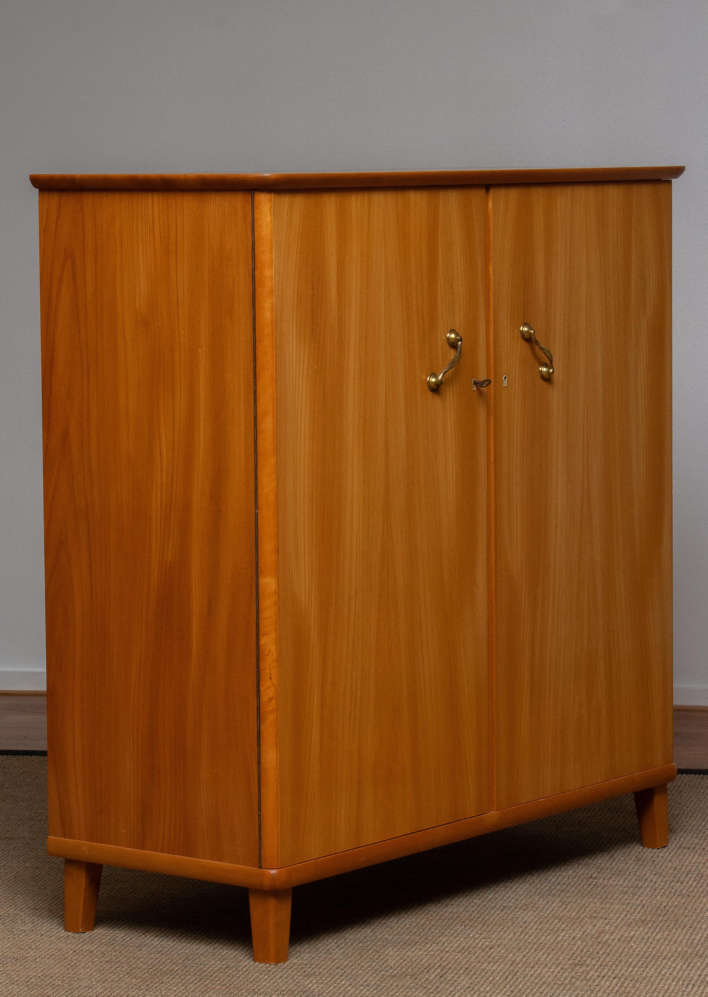 1950s, Cabinet in Elm Made in Tibro, Sweden 6