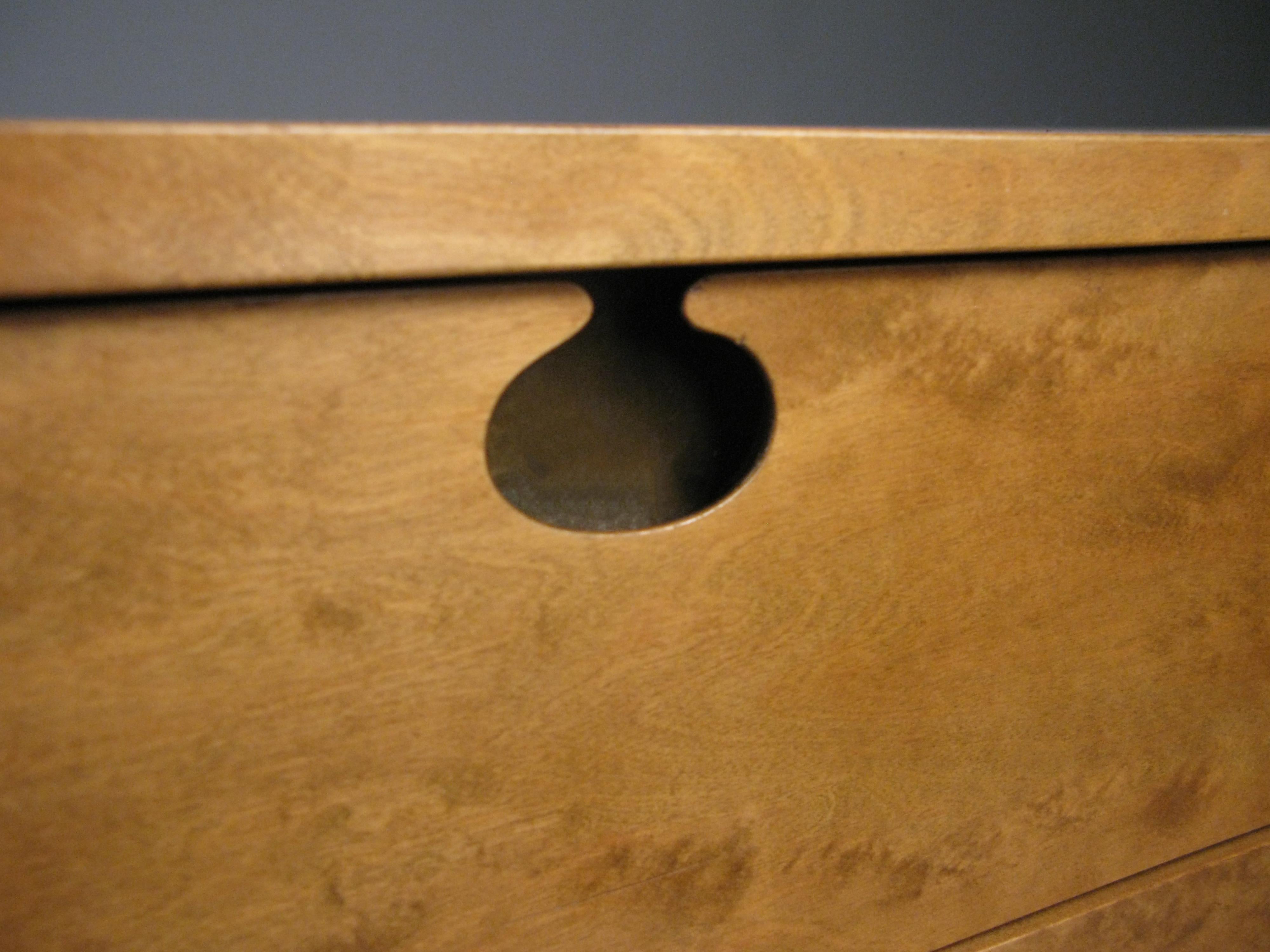1950s Cabinet / Sideboard in Maple and Brass by Edmund Spence 1