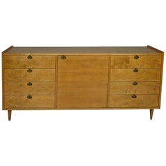 1950s Cabinet / Sideboard in Maple and Brass by Edmund Spence