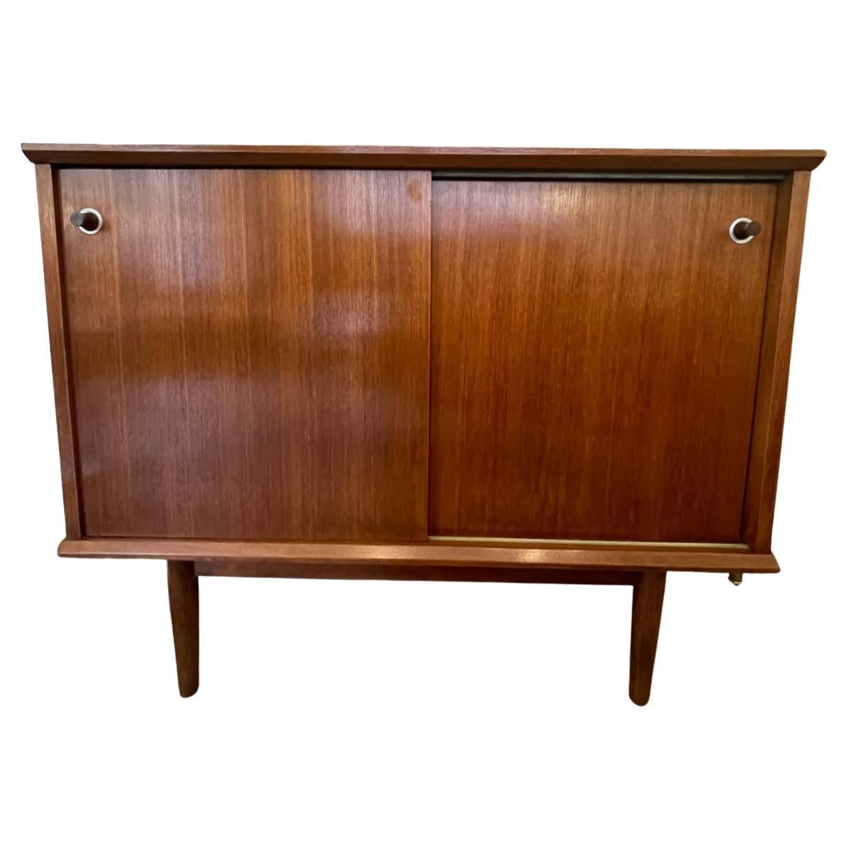 1950s cabinet with sliding doors