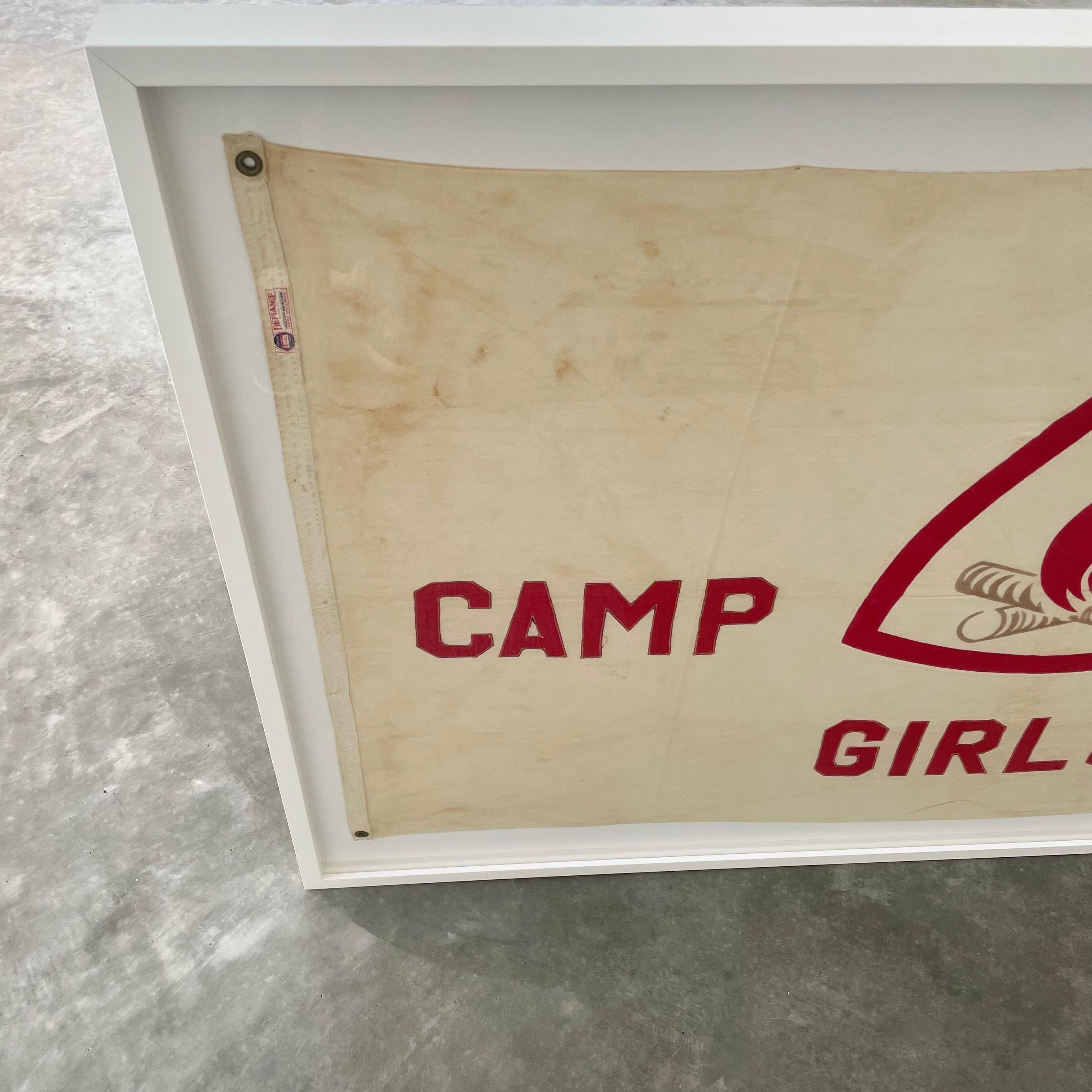 American Vintage 1950s Camp Fire Girls  Flag