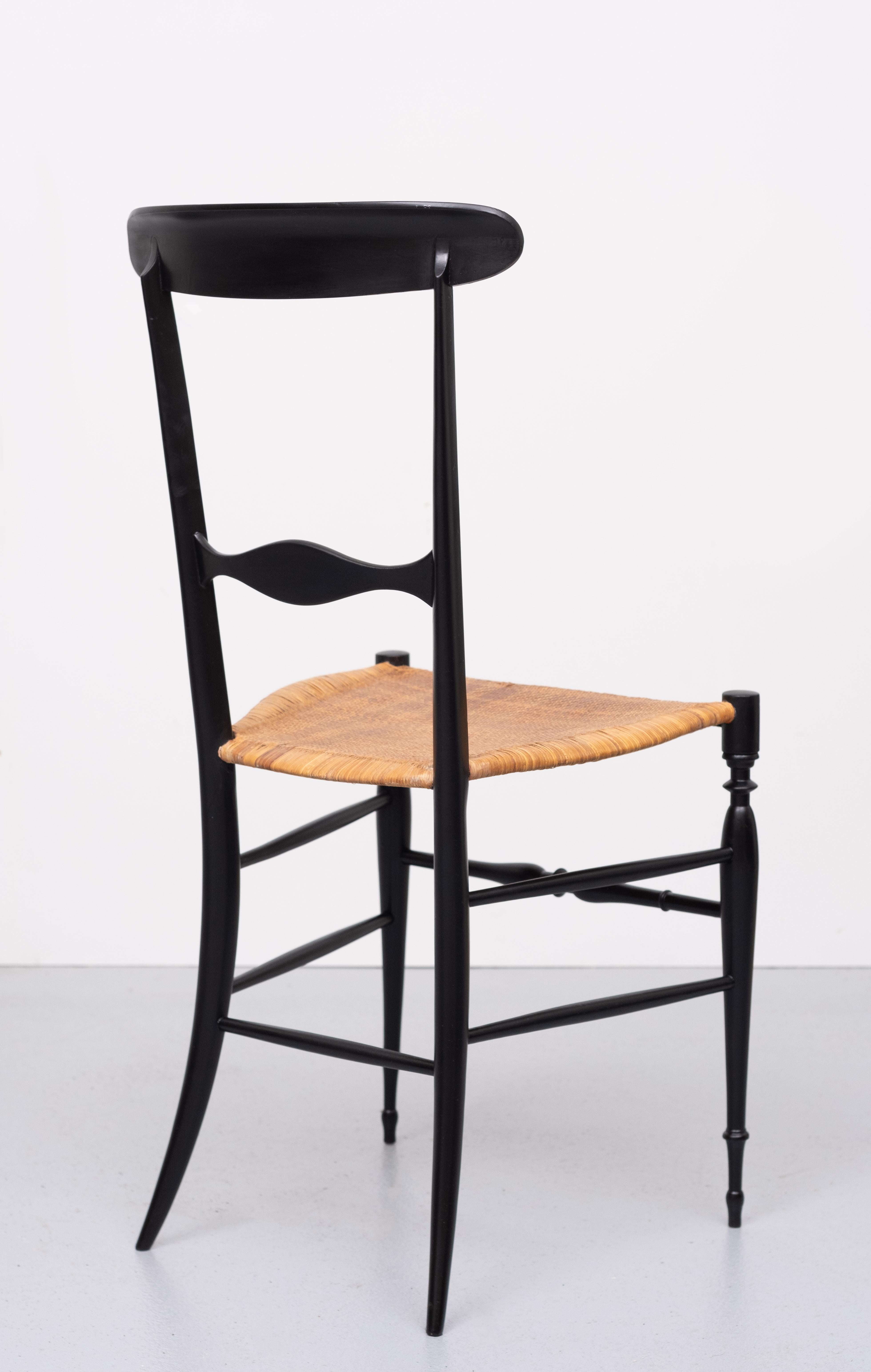 Mid-Century Modern 1950s Campanino Classica Chiavari Chair by Fratelli Levaggi, Italy