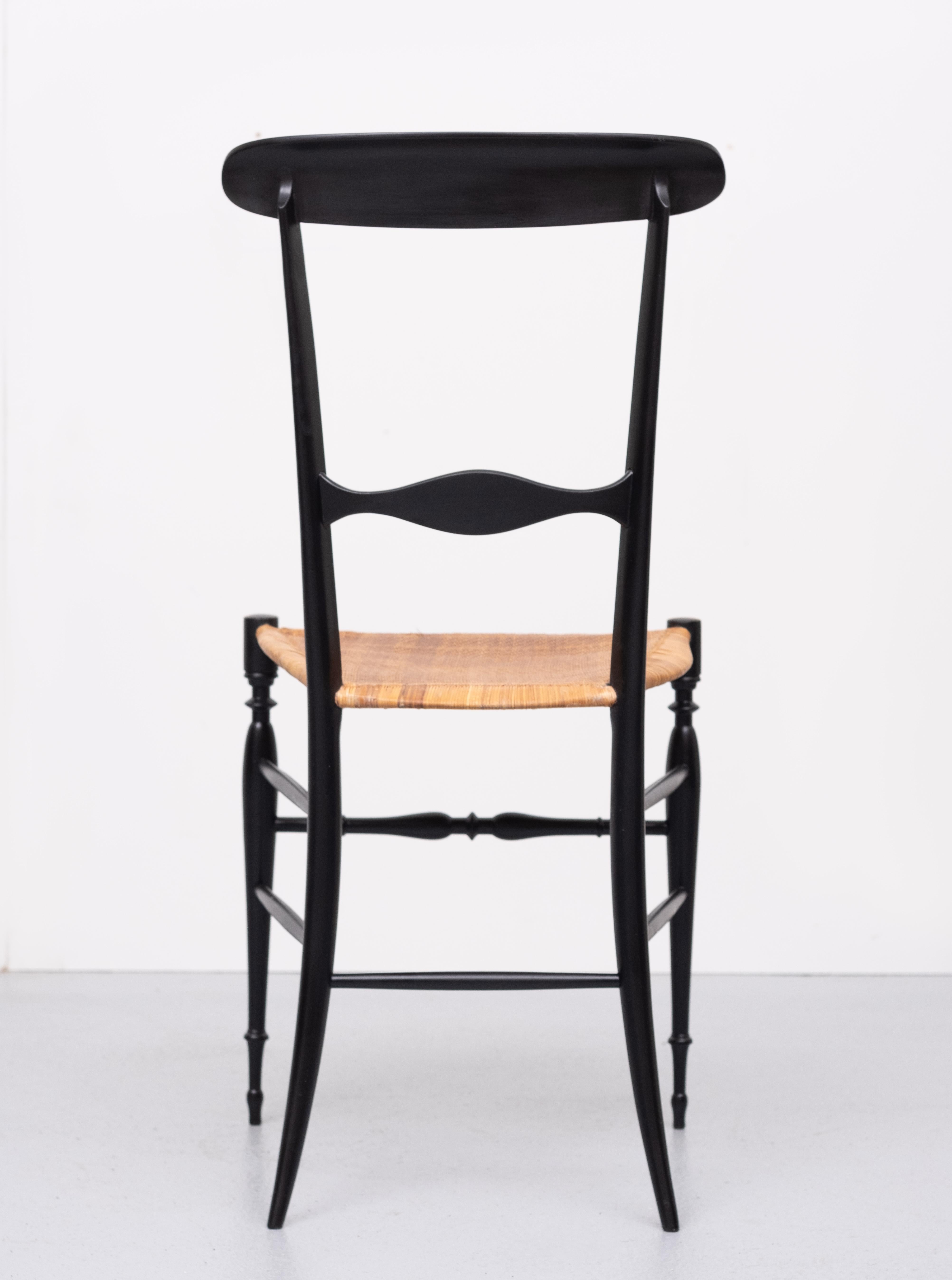 Mid-20th Century 1950s Campanino Classica Chiavari Chair by Fratelli Levaggi, Italy