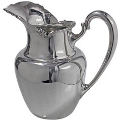 Vintage 1950s Camusso Sterling Silver Water Pitcher, Lima, Peru