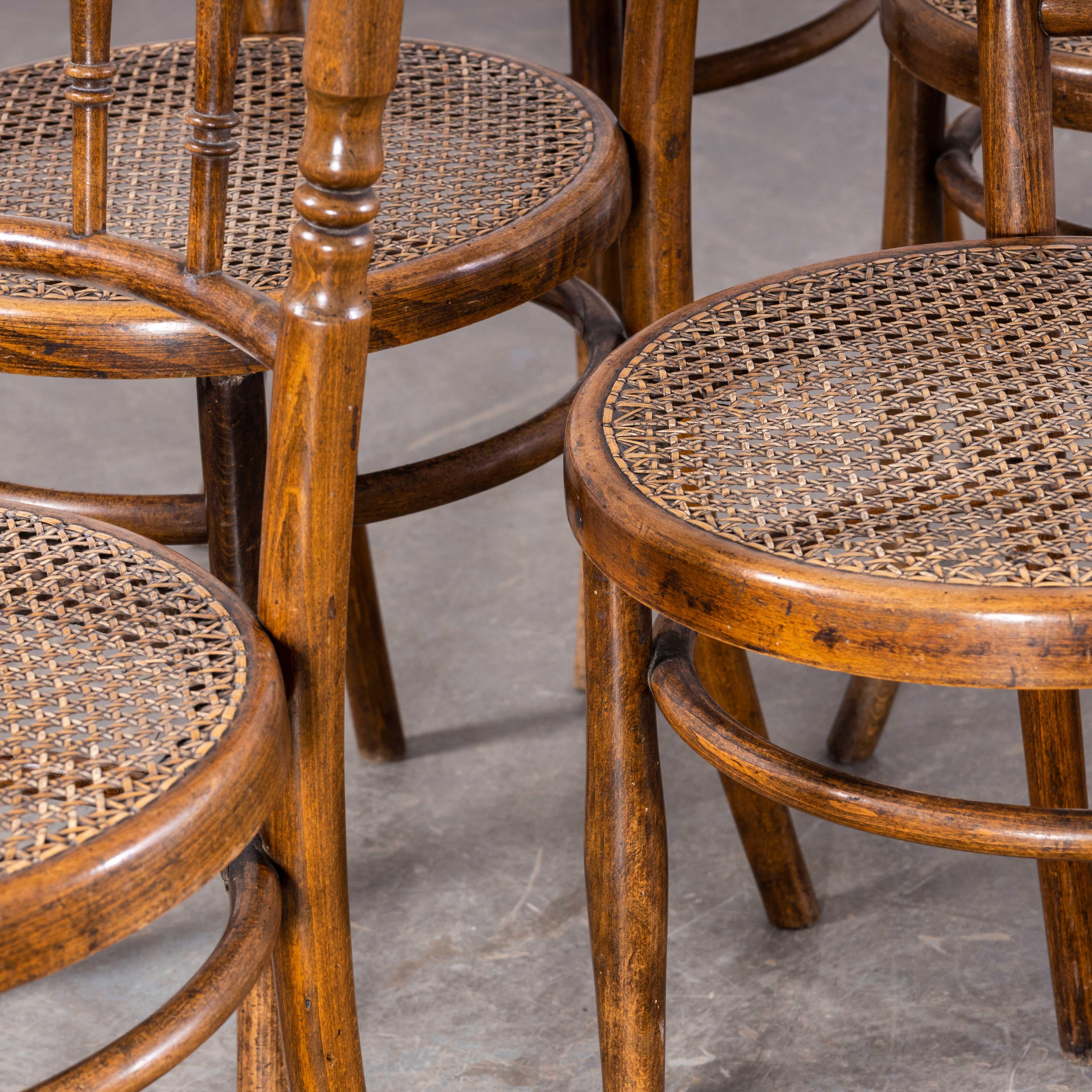 1950s Cane Seated Hofmann Bentwood Dining Chairs – Set Of Six. 2