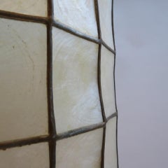 1950s Capiz Mother of Pearl Floor Lamp Midcentury Floor Lamp