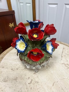 1950s Capodimonte Capitulate Centerpiece