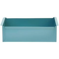 Vintage 1950s Card File Drawer, Refinished in Tiffany Blue
