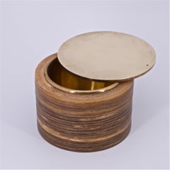 1950s Carl Aubock Tobacco Pot Vintage Mid-Century Design Jewelry Trinket Box