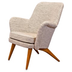 Vintage Mid century modern Carl Gustaf Hiort ''Pedro'' Armchair in Beech and Ulpholstery