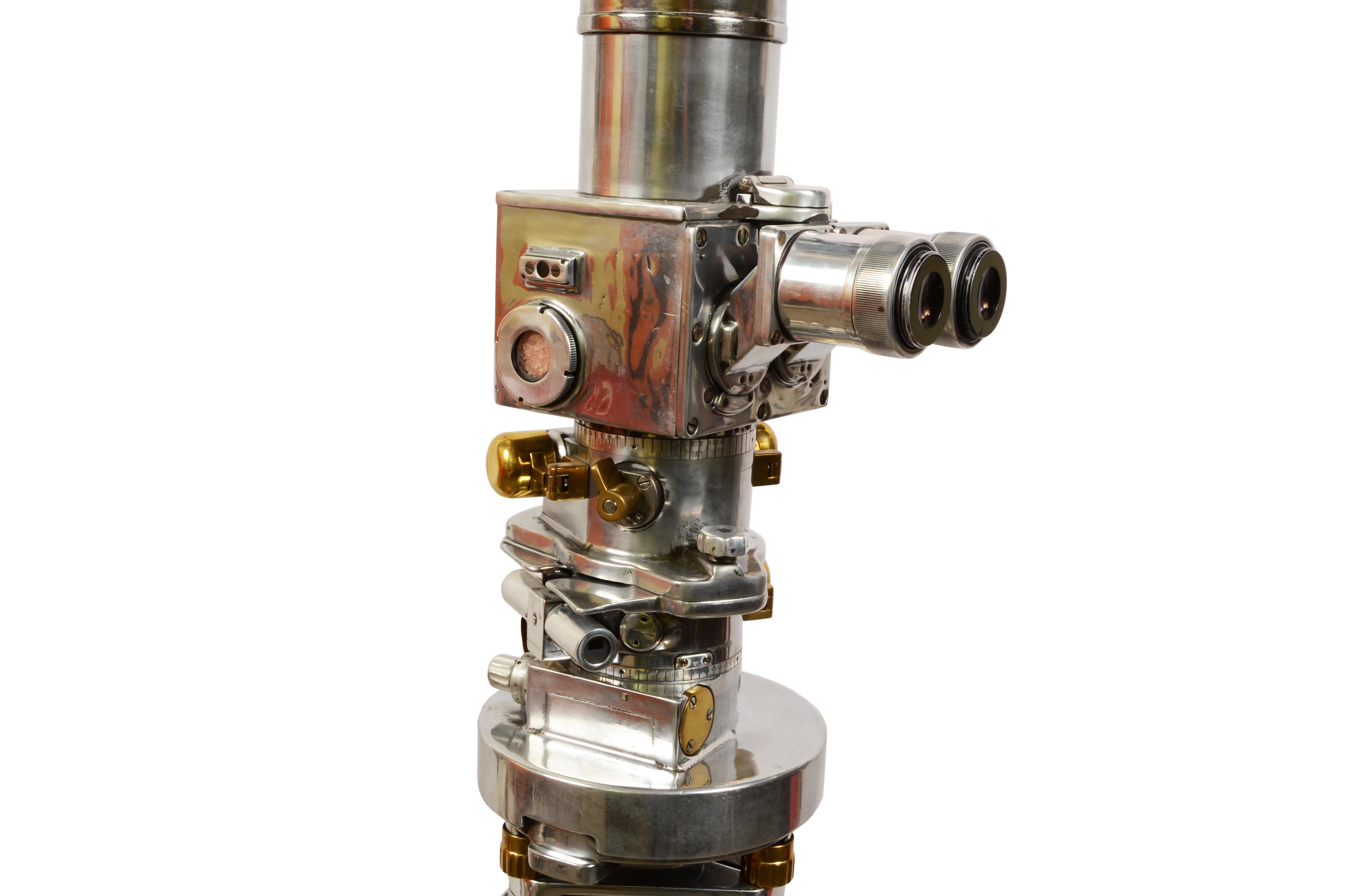 Antikes wissenschaftliches Carl Zeiss-Objekt, Messingobjektiv, 1950er Jahre 2