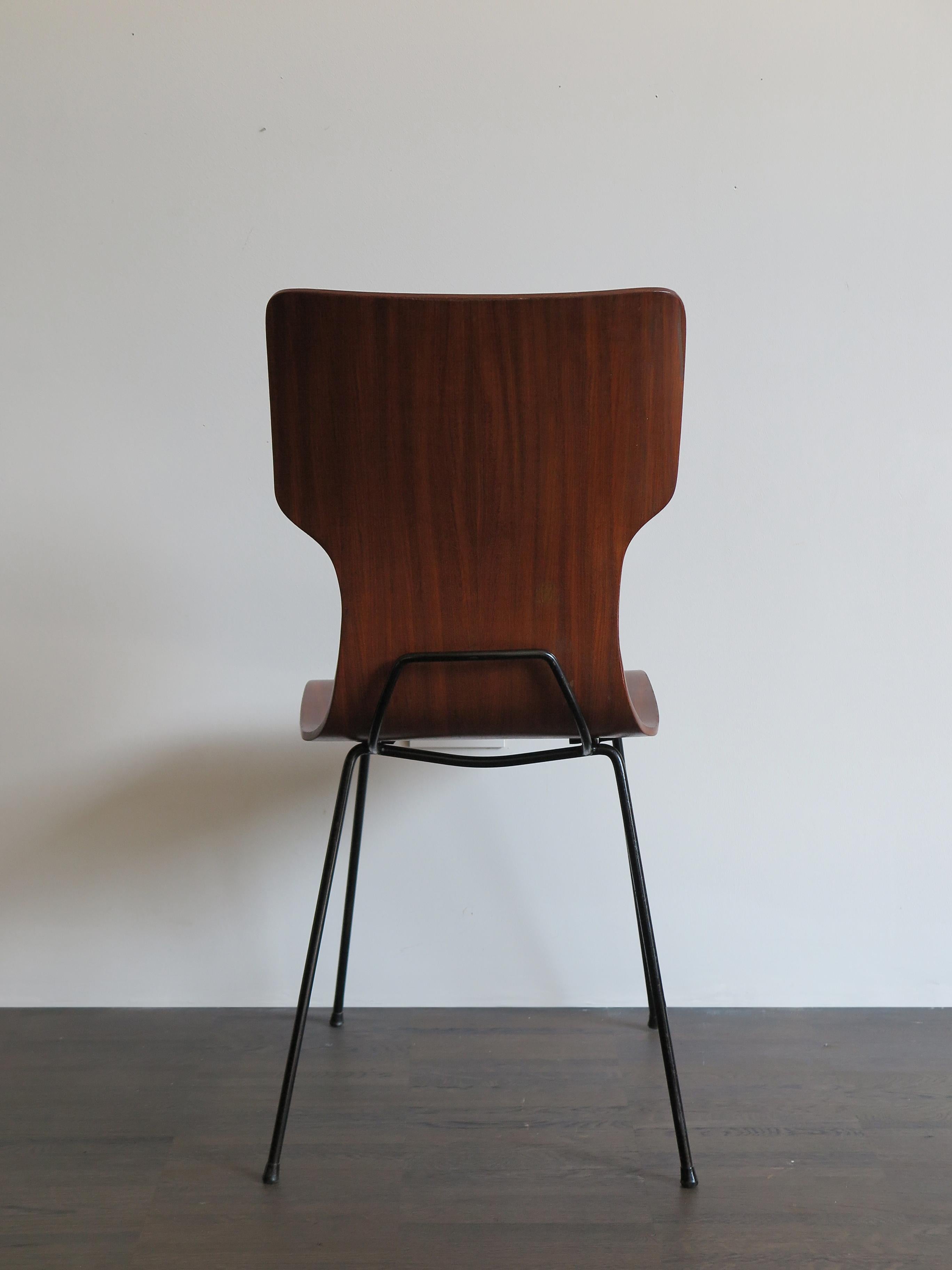 1950s Carlo Ratti Italian Midcentury Modern Design Dining Chairs In Good Condition In Reggio Emilia, IT